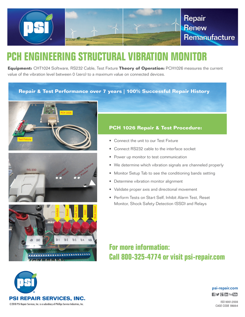 PCH Structural Vibration Monitor