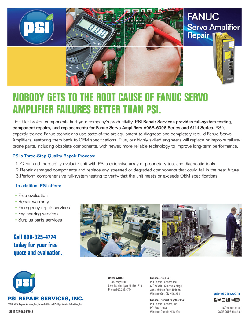 Fanuc Servo Amplifiers Repairs